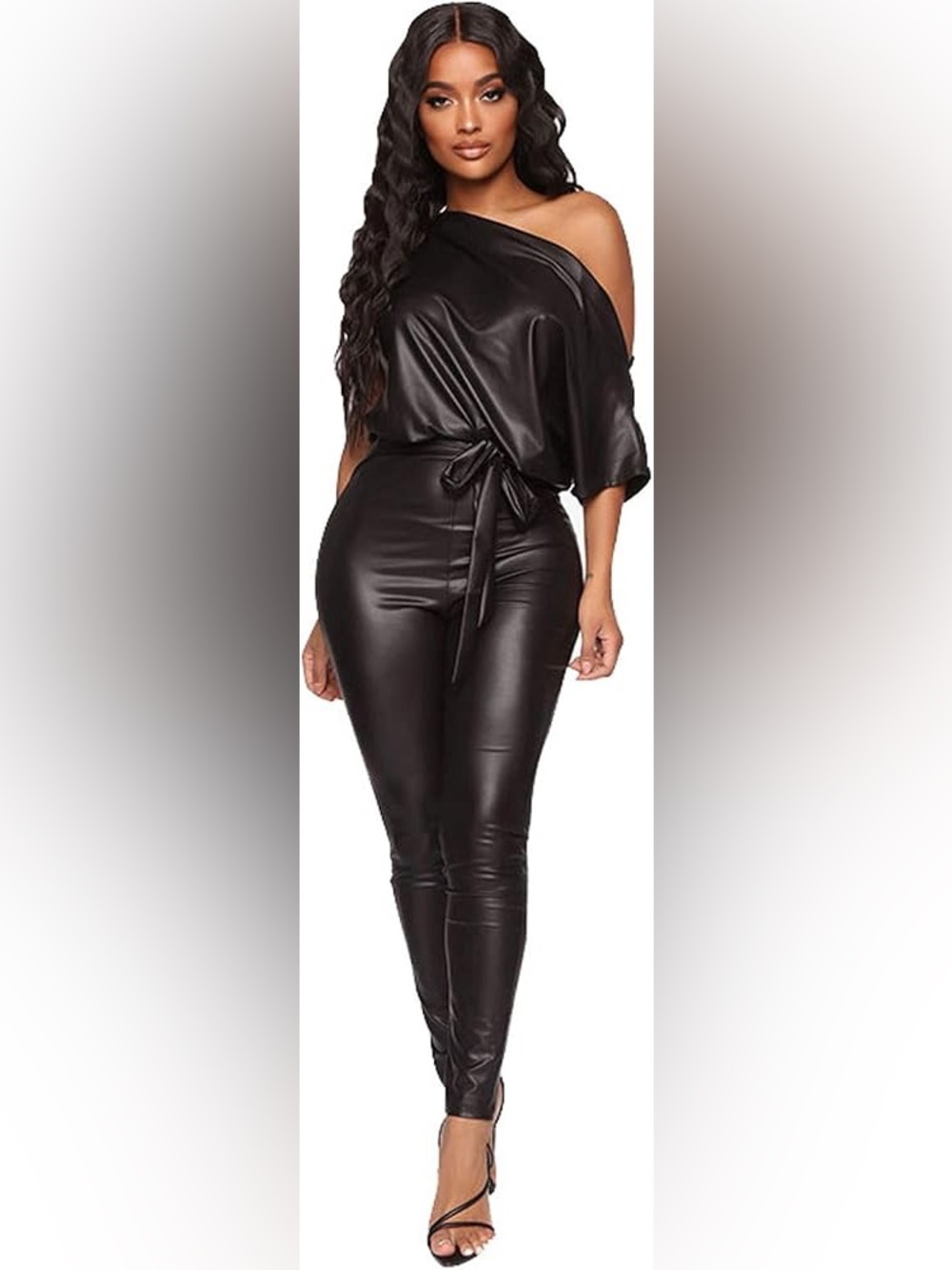 Fashion Nova Want You Back PU Jumpsuit - Picture 13 of 13
